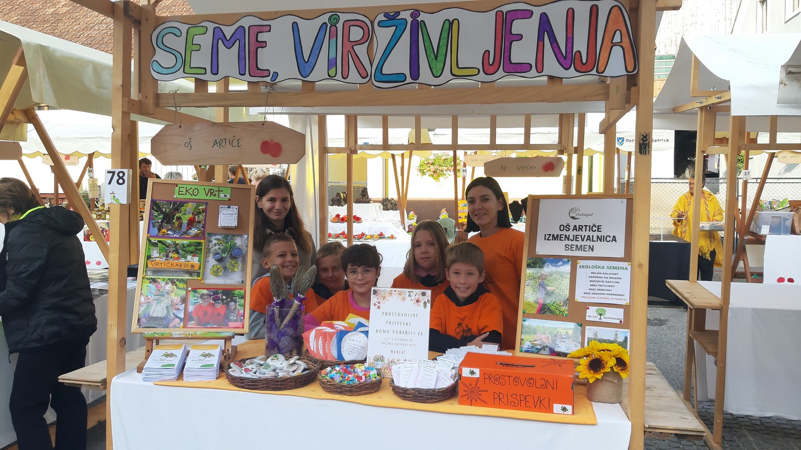 Učenci pri stojnici