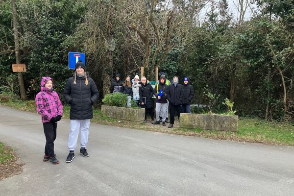 Učenci na terenskem delu