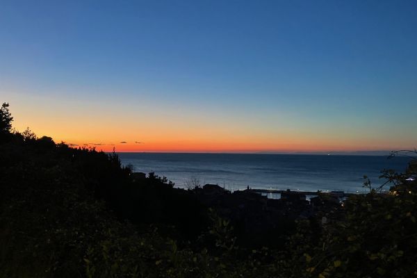 Pogled na prelep sončni zahod