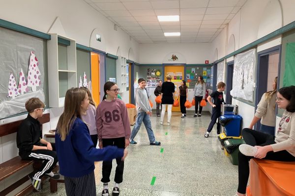 Priprave za nastop v telovadnici